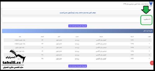 انتخاب رشته دانشگاه آزاد 1404